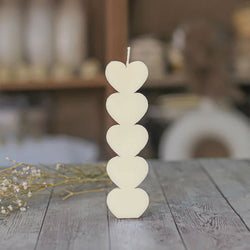 Stacked Hearts Candle