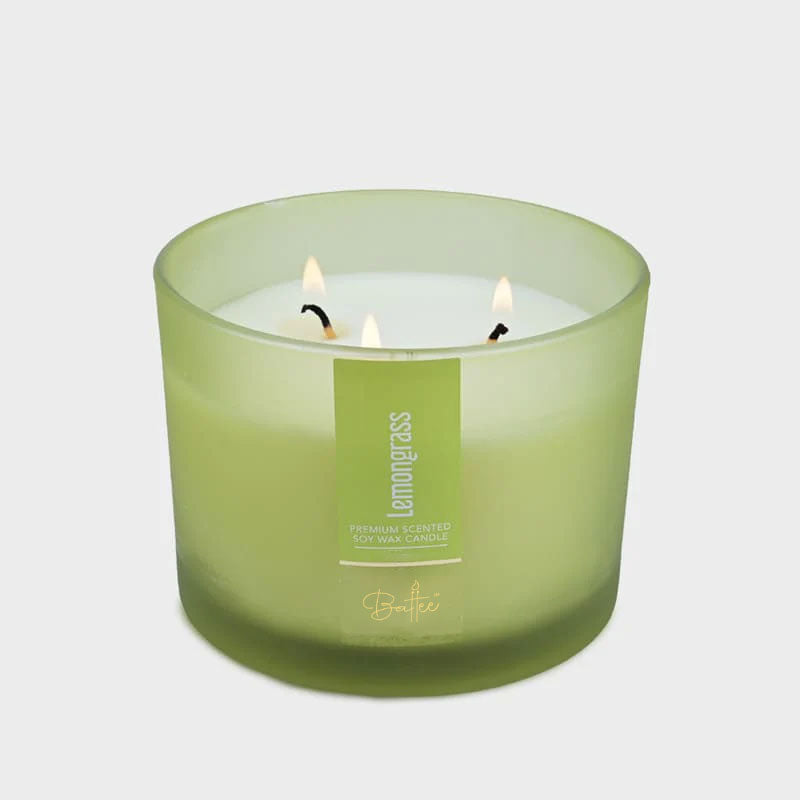 LEMONGRASS 3 WICK SCENTED CANDLE