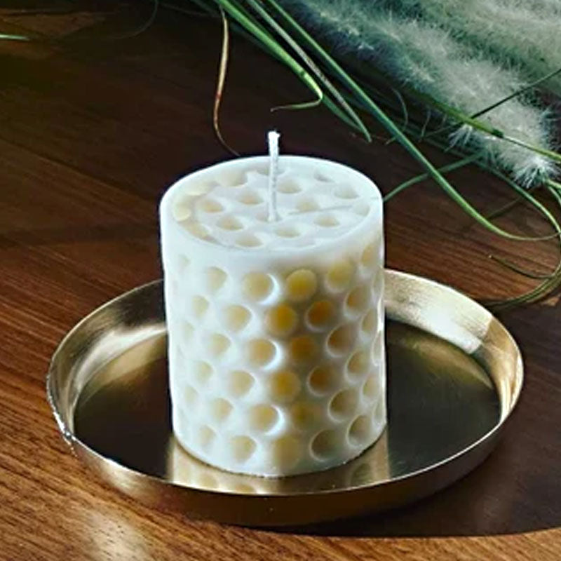 Honeycomb Pattern Candle