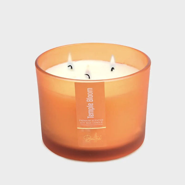 TEMPLE BLOOM 3 WICK SCENTED CANDLE