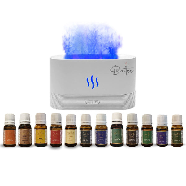 Battee Flame Air Aroma Diffuser H20 Humidifier (with 12 essential oils)