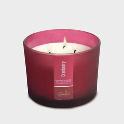 CRANBERRY 3 WICK SCENTED CANDLE