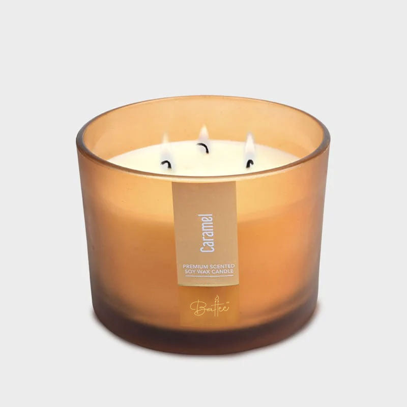 CARAMEL 3 WICK SCENTED CANDLE