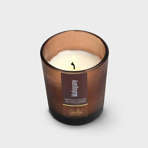 MAHOGANY 100ml GLASS SCENTED CANDLE (2 pcs)