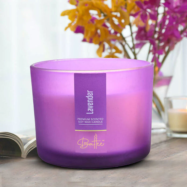 LAVENDER 3 WICK SCENTED CANDLE