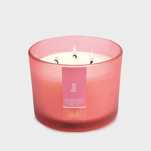 ROSE 3 WICK SCENTED CANDLE