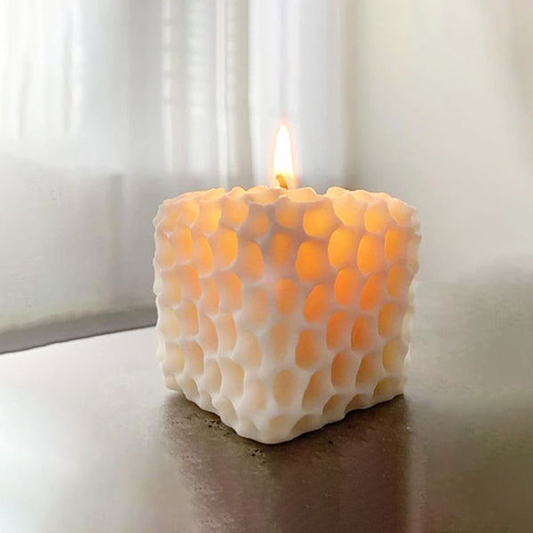 Square Honeycomb Candle