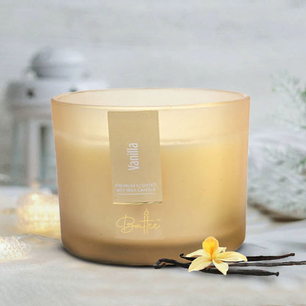 VANILLA 3 WICK SCENTED CANDLE