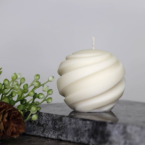 Swirl Ball Candle